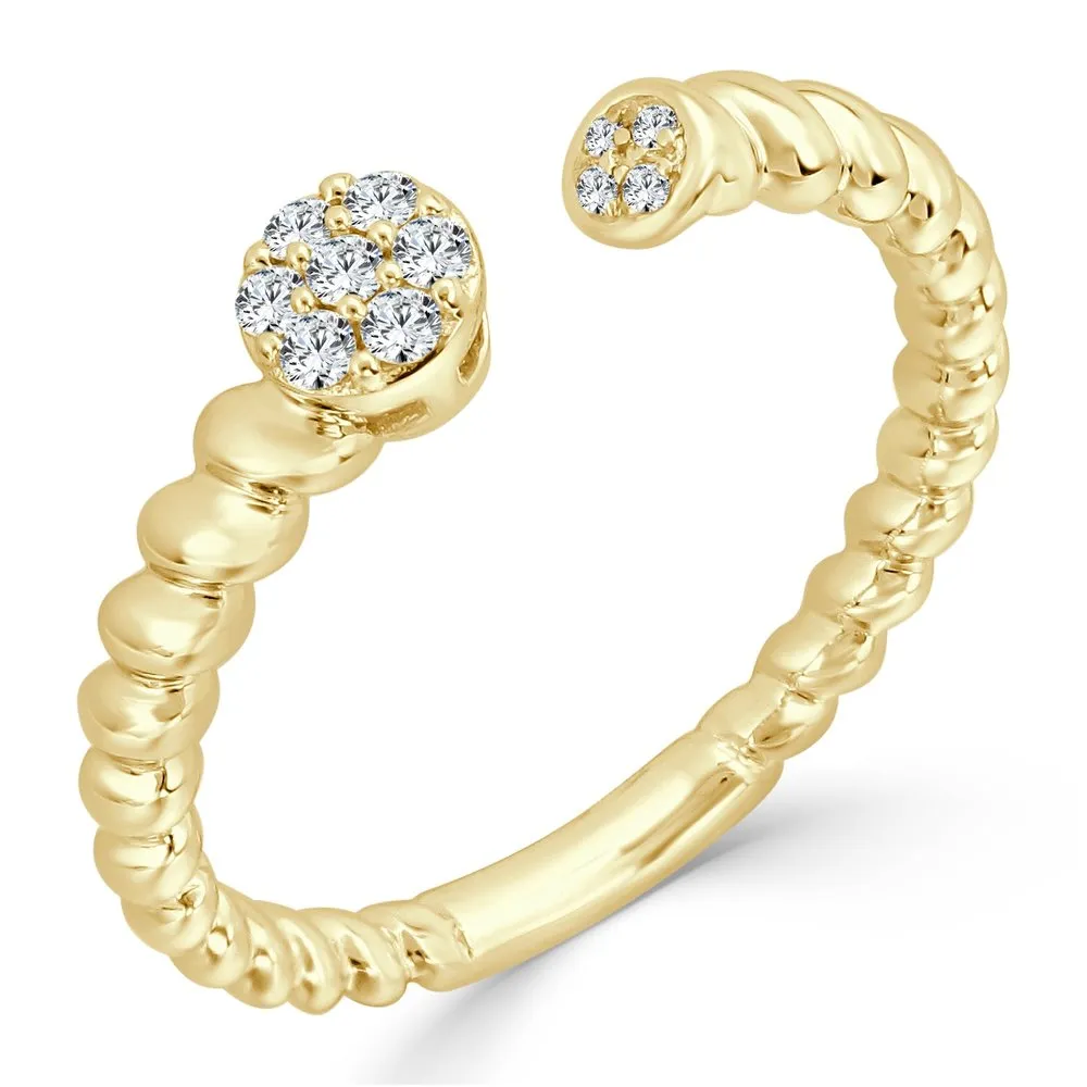 14k Gold & Diamond Ring - 0.09ct