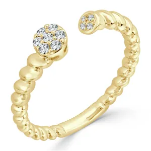 14k Gold & Diamond Ring - 0.09ct