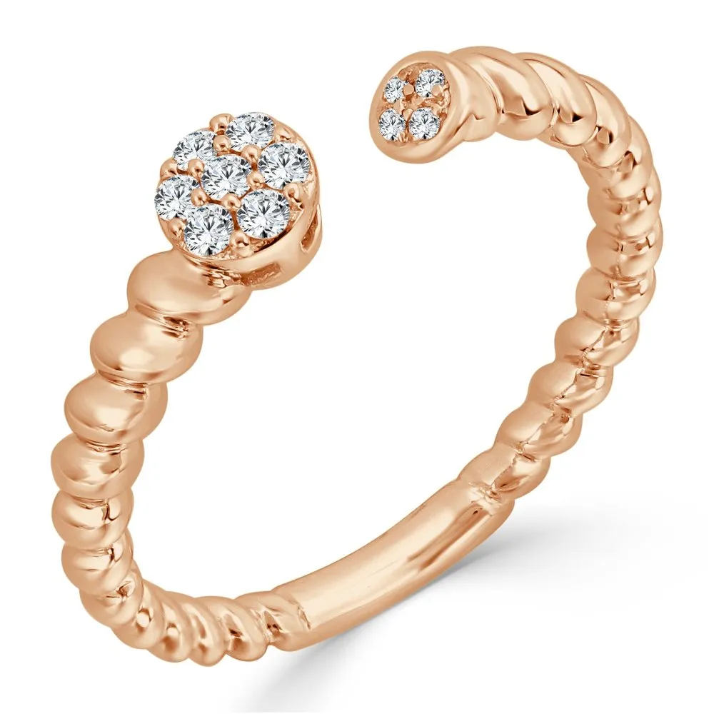 14k Gold & Diamond Ring - 0.09ct