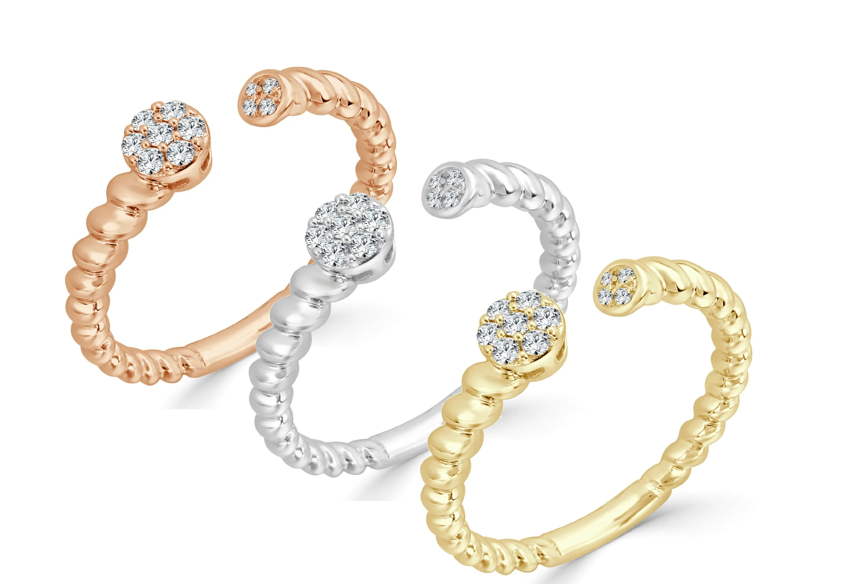 14k Gold & Diamond Ring - 0.09ct