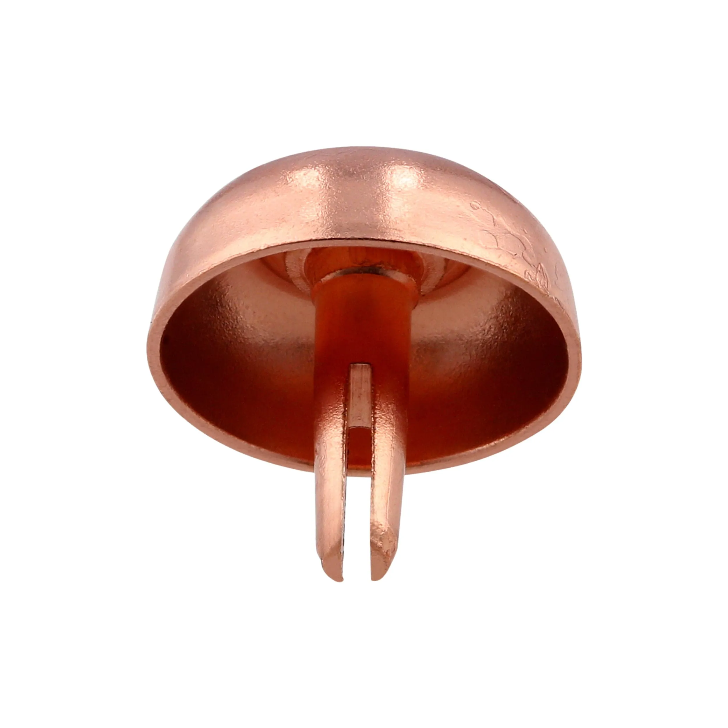 17mm Copper, Round Handbag Bottom Stud, Steel-PK10, #312-6-16-CPR