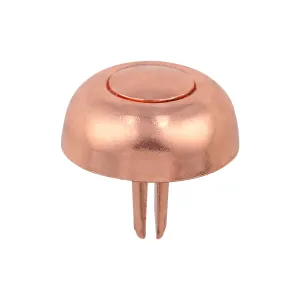 17mm Copper, Round Handbag Bottom Stud, Steel-PK10, #312-6-16-CPR