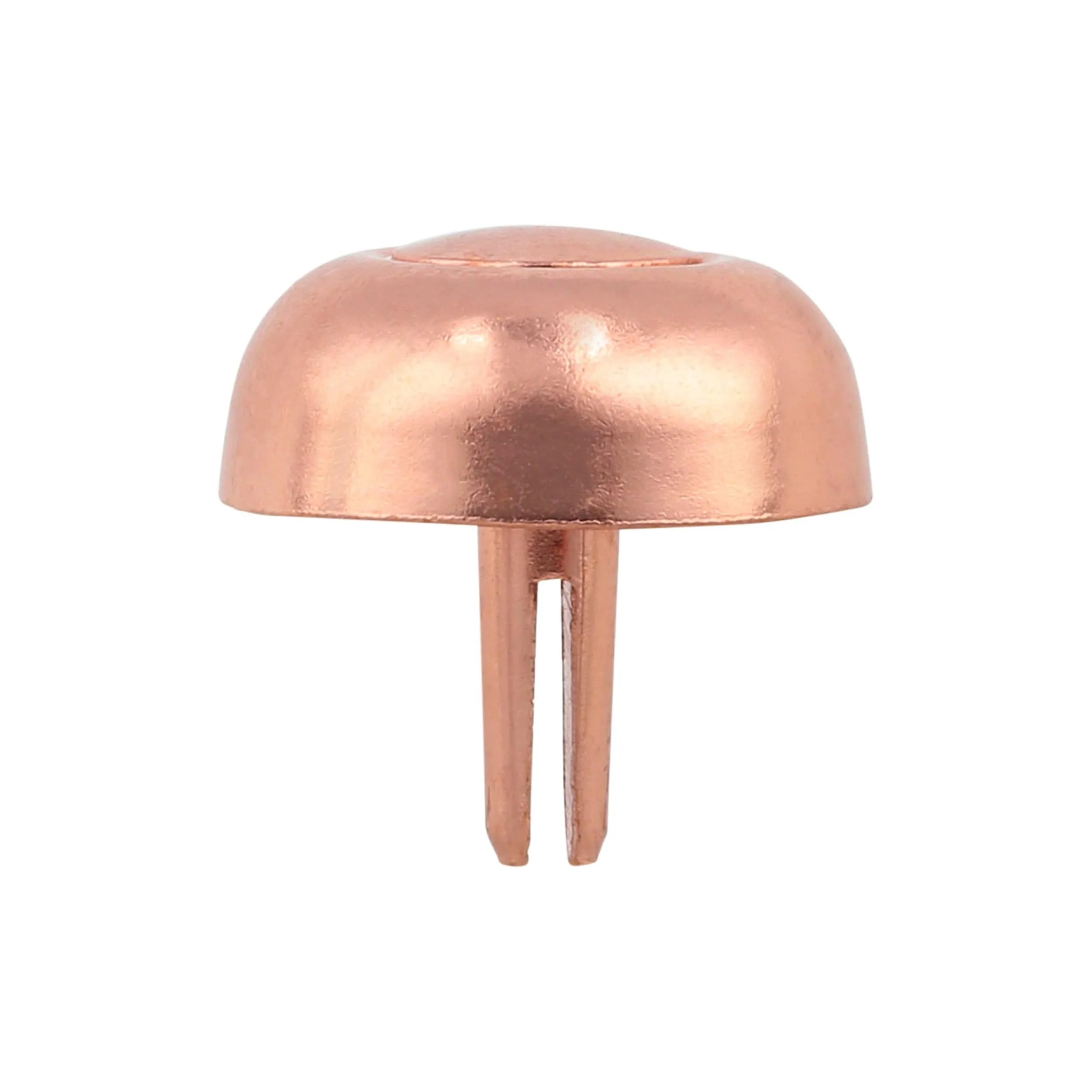 17mm Copper, Round Handbag Bottom Stud, Steel-PK10, #312-6-16-CPR
