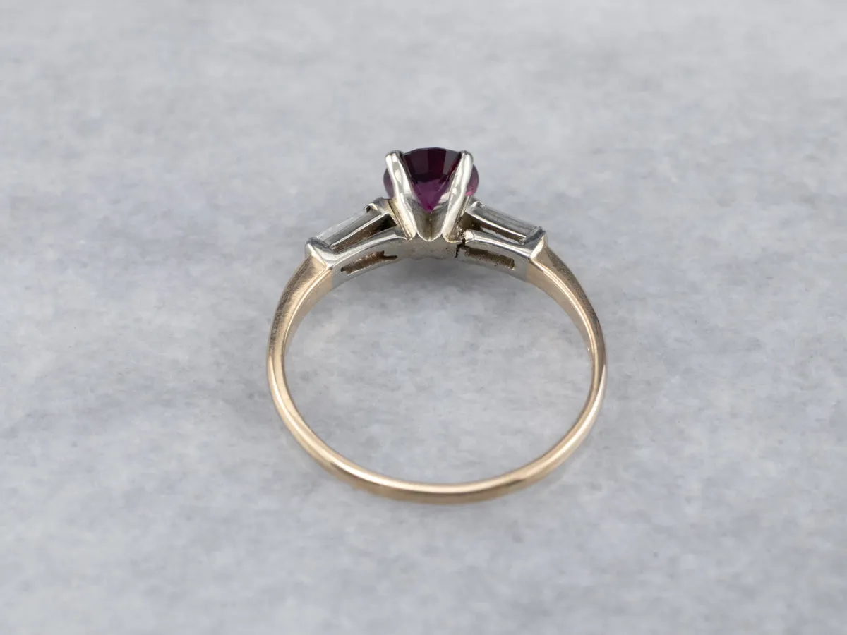 1940's Ruby Engagement Ring