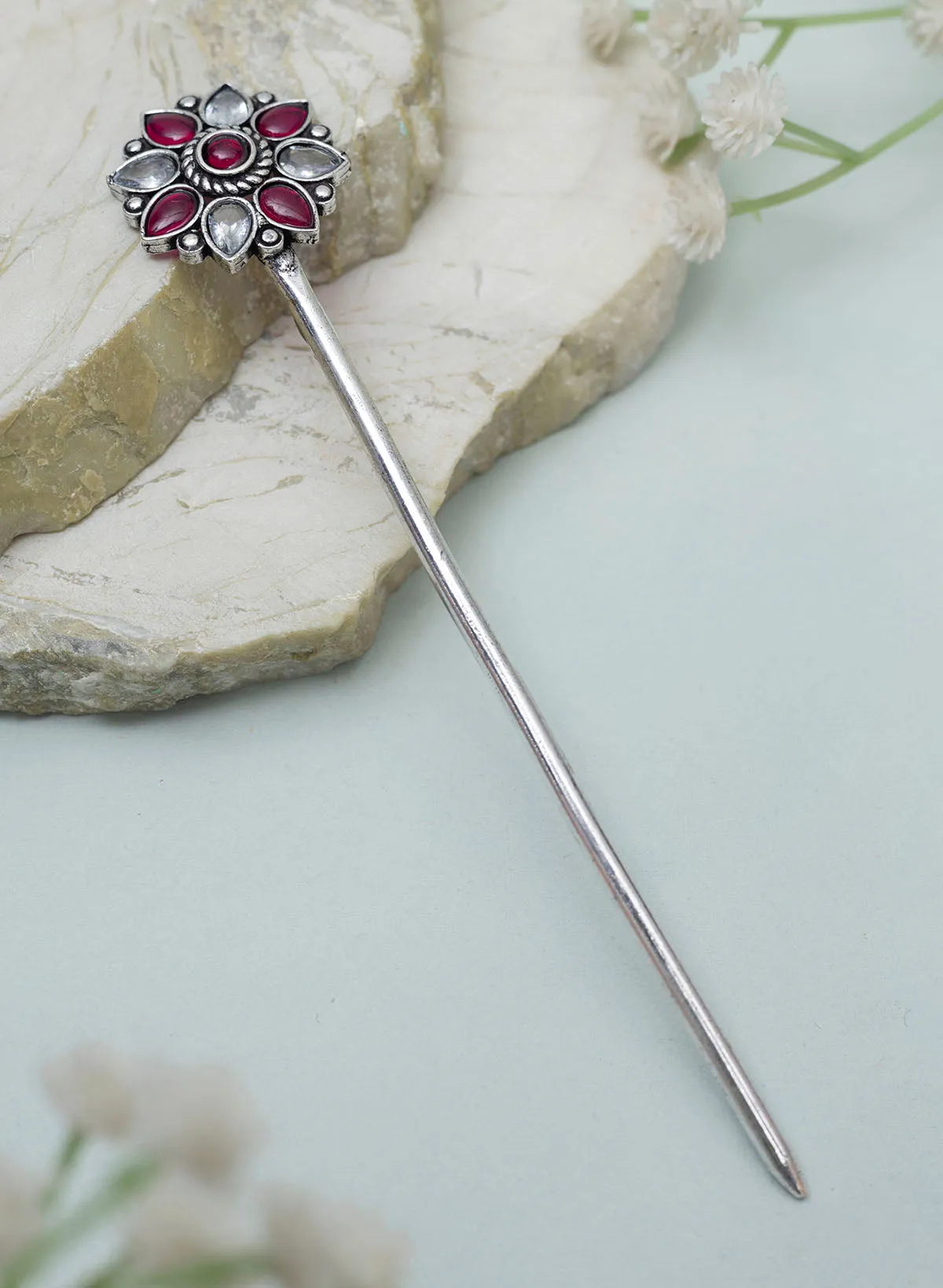 Aadhiya Oxidised Bun stick