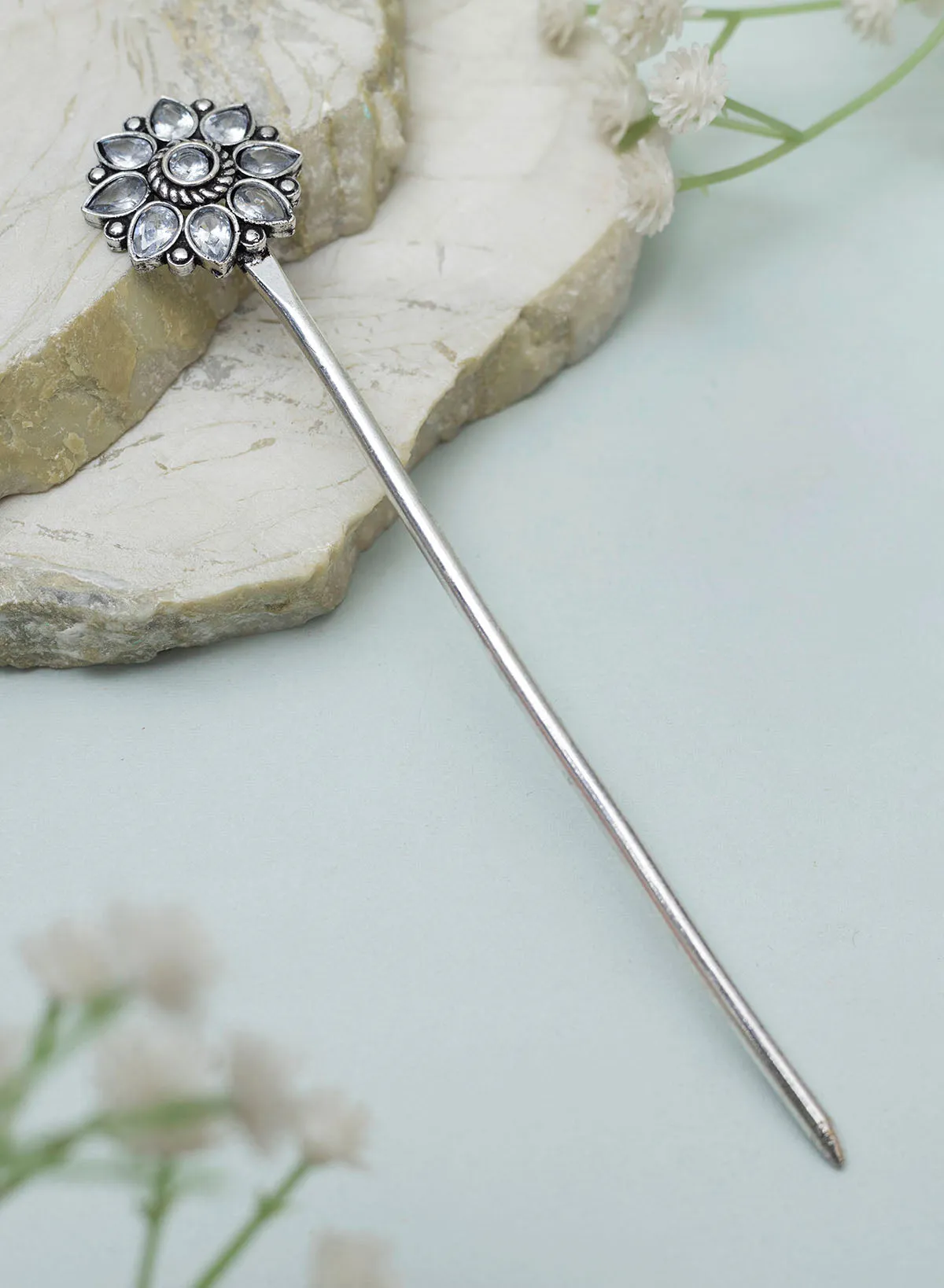 Aadhiya Oxidised Bun stick