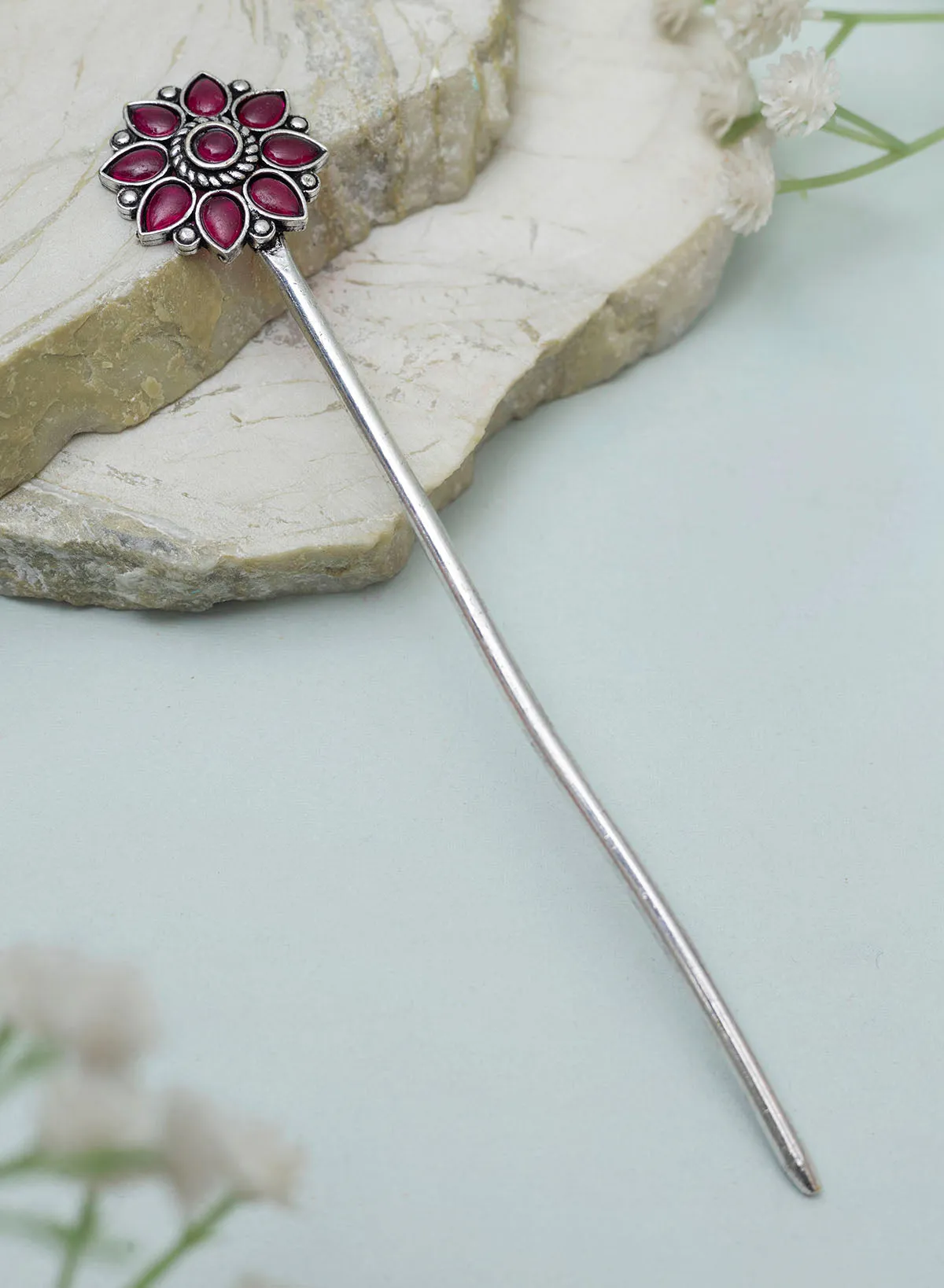 Aadhiya Oxidised Bun stick