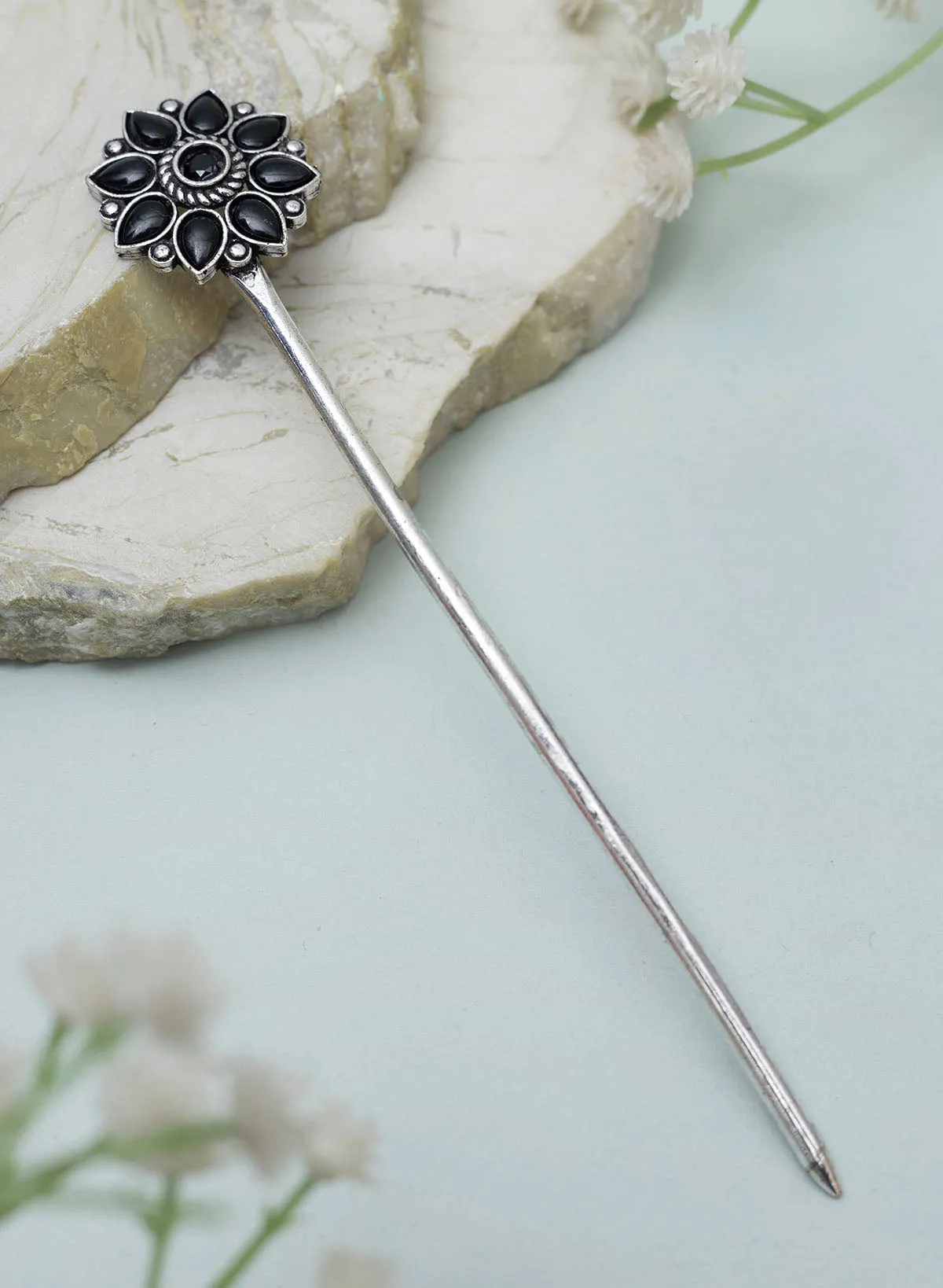 Aadhiya Oxidised Bun stick