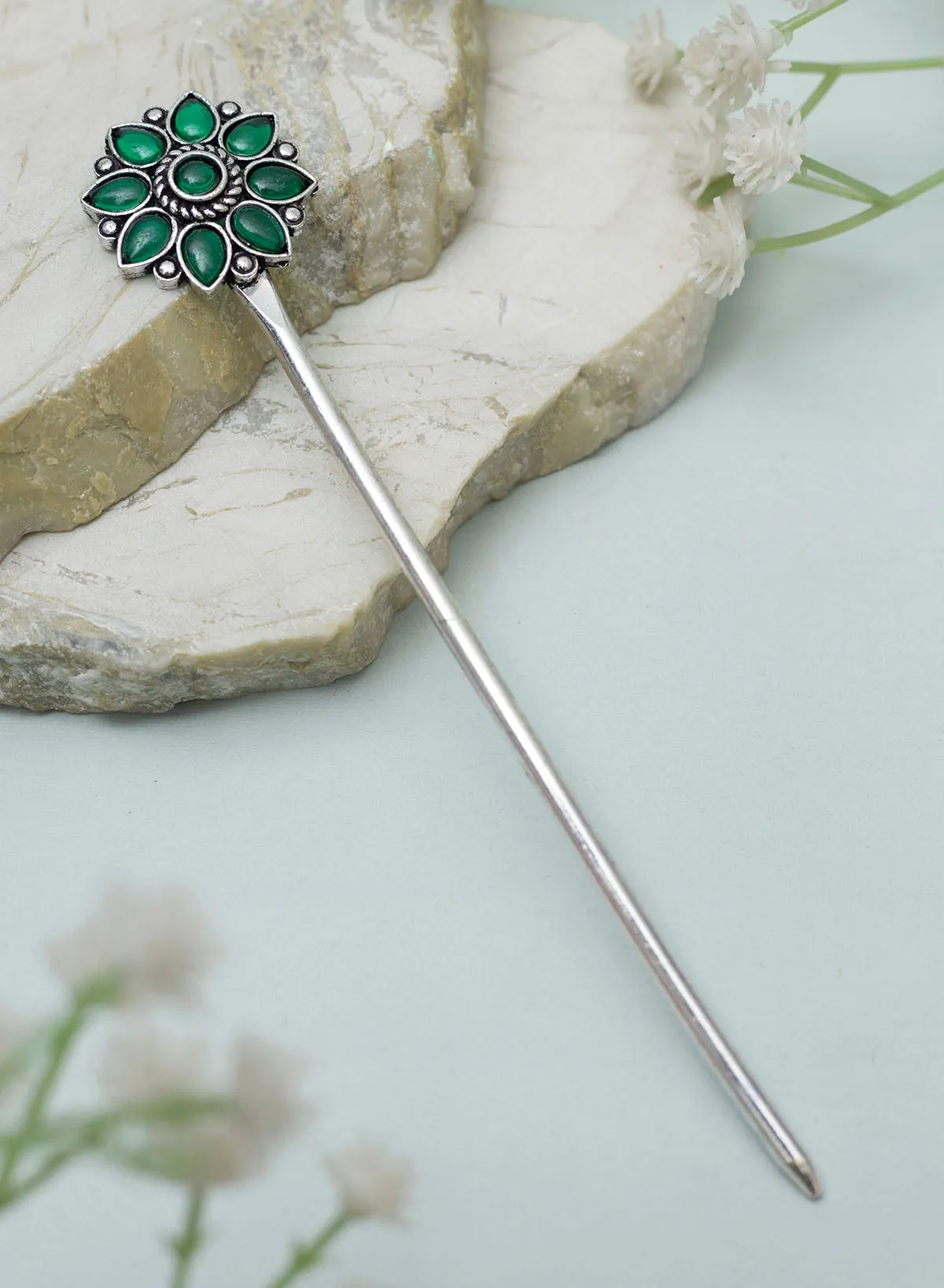 Aadhiya Oxidised Bun stick