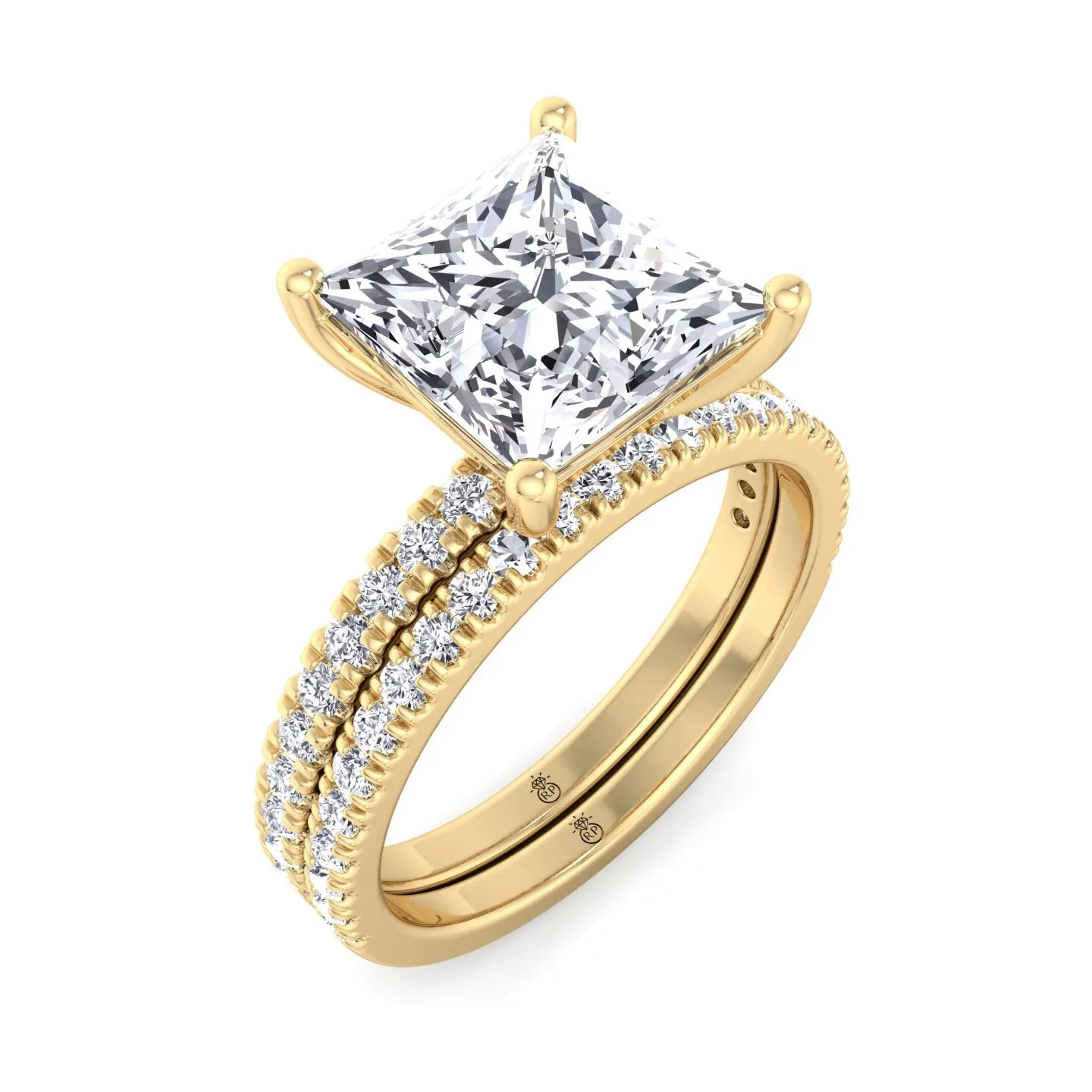 Amarillo - Pave Wedding Band (0.12CT)