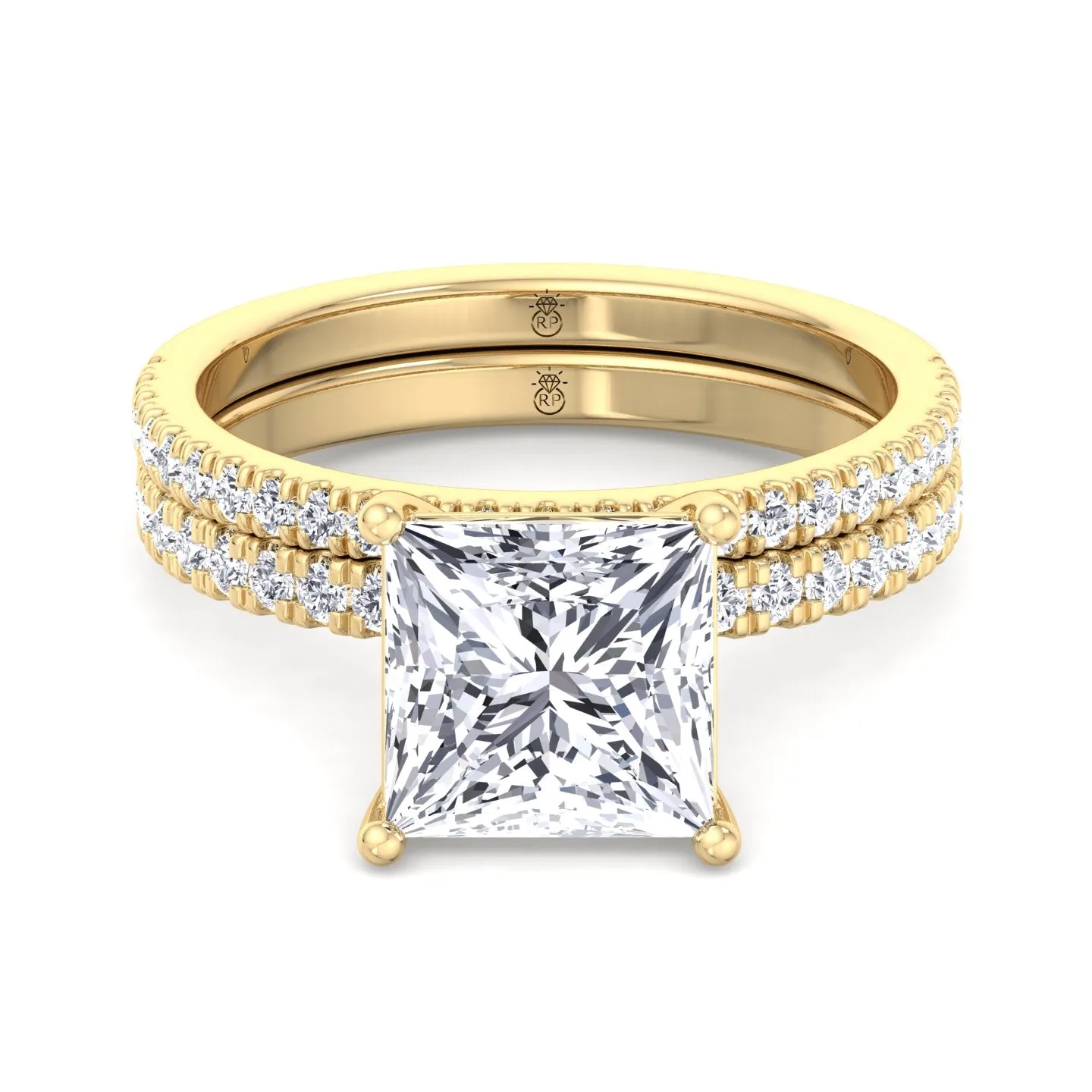 Amarillo - Pave Wedding Band (0.12CT)