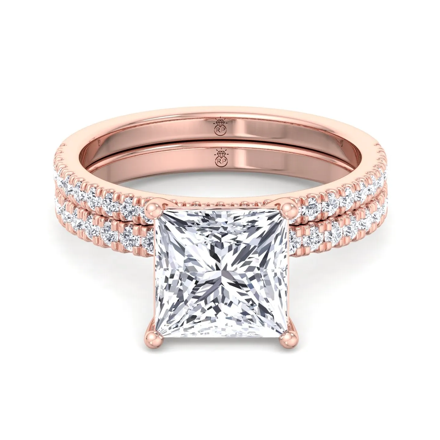 Amarillo - Pave Wedding Band (0.12CT)