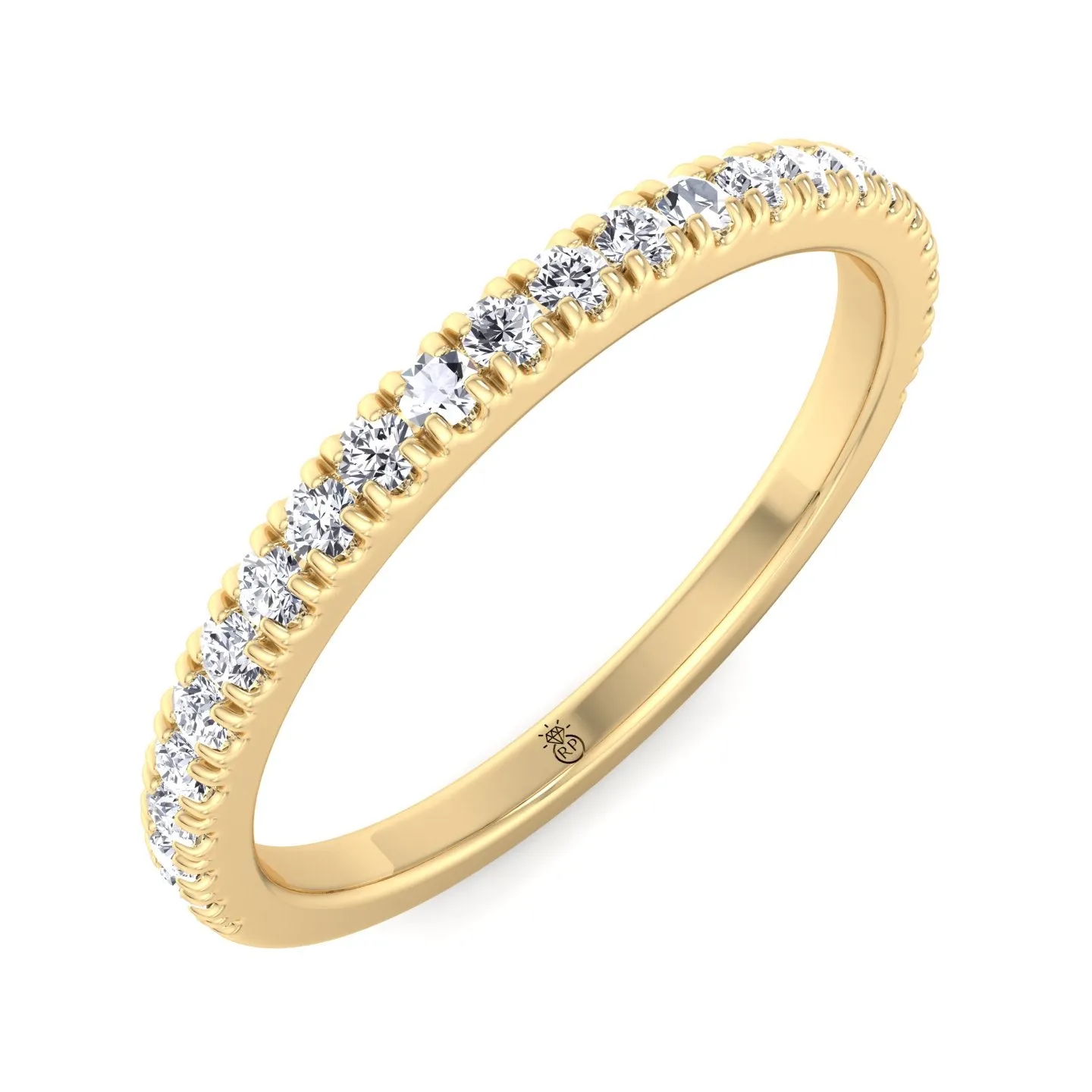 Amarillo - Pave Wedding Band (0.12CT)