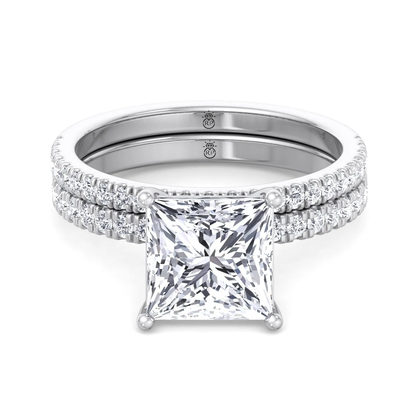 Amarillo - Pave Wedding Band (0.12CT)