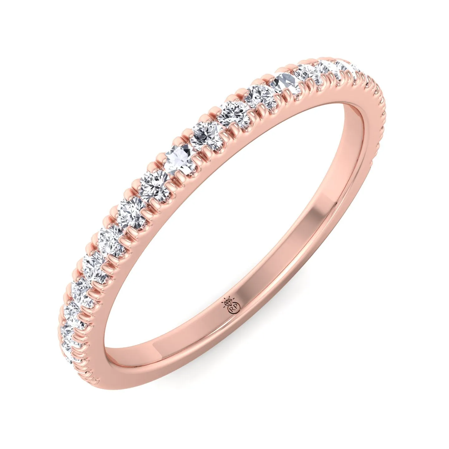Amarillo - Pave Wedding Band (0.12CT)