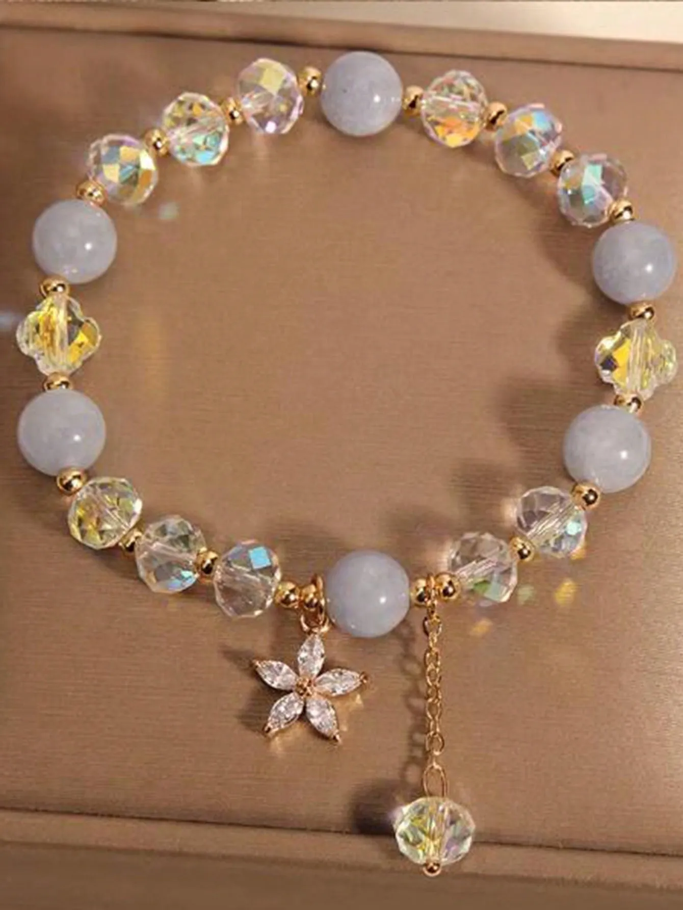Aquamarine Crystal Bracelet