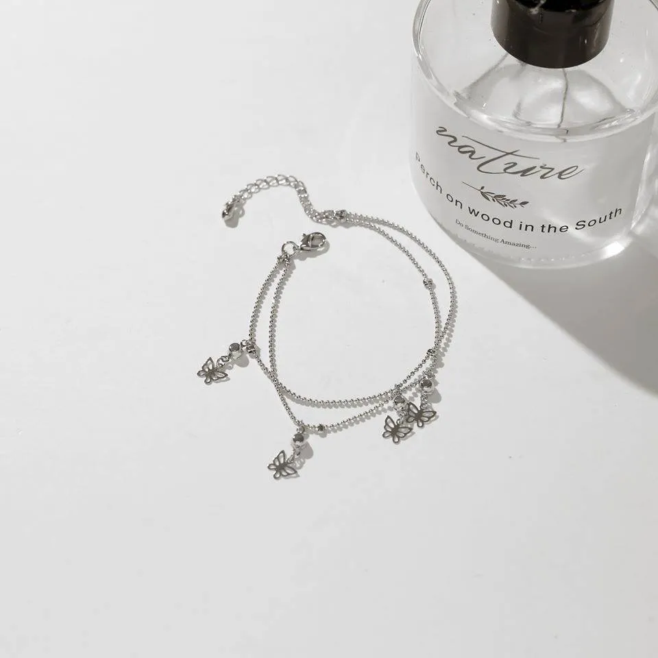 ATMfashions luxury silver braclet butterfly for women atm01