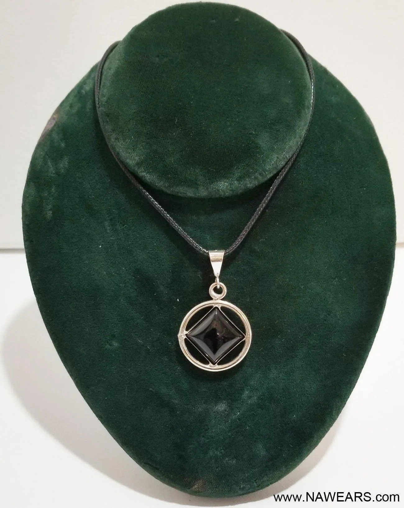 az0160- Black NA Symbol Pendant