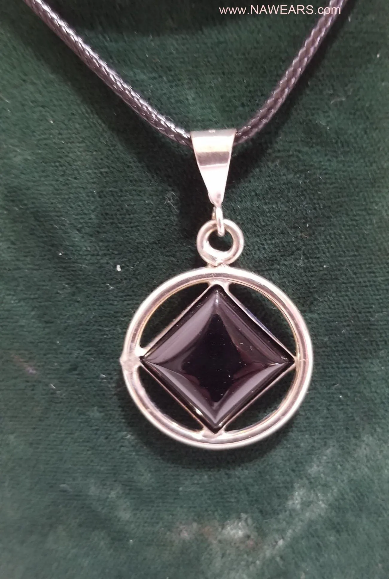 az0160- Black NA Symbol Pendant