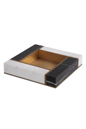 Black And White Marble Tray | Eichholtz Farrell - S