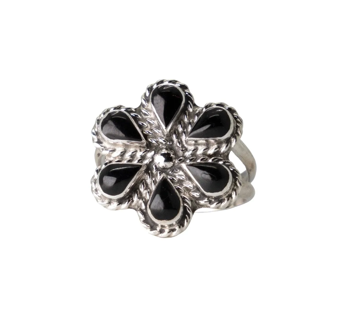Black Onyx Bloom Ring