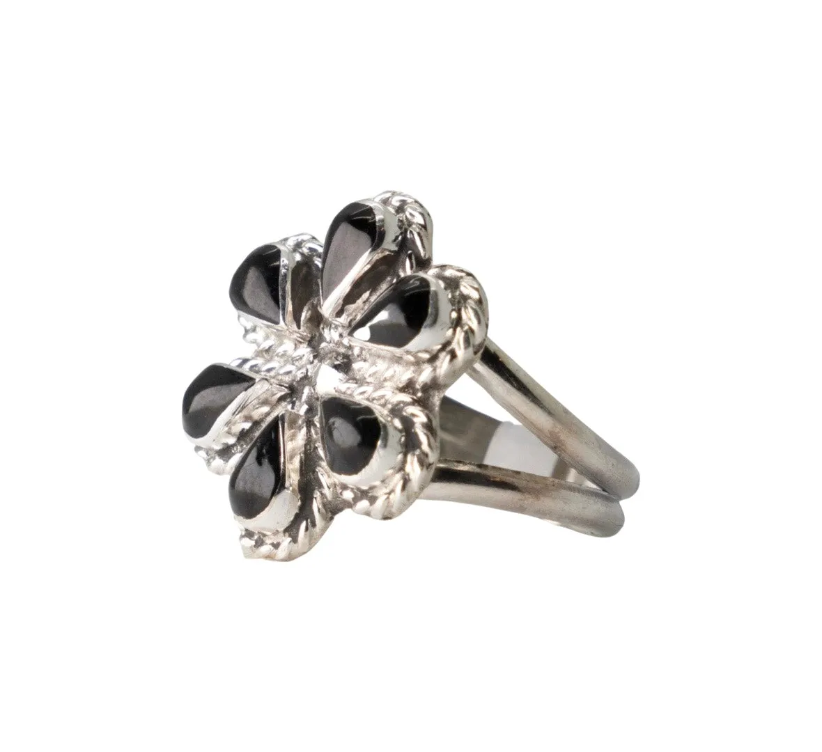 Black Onyx Bloom Ring