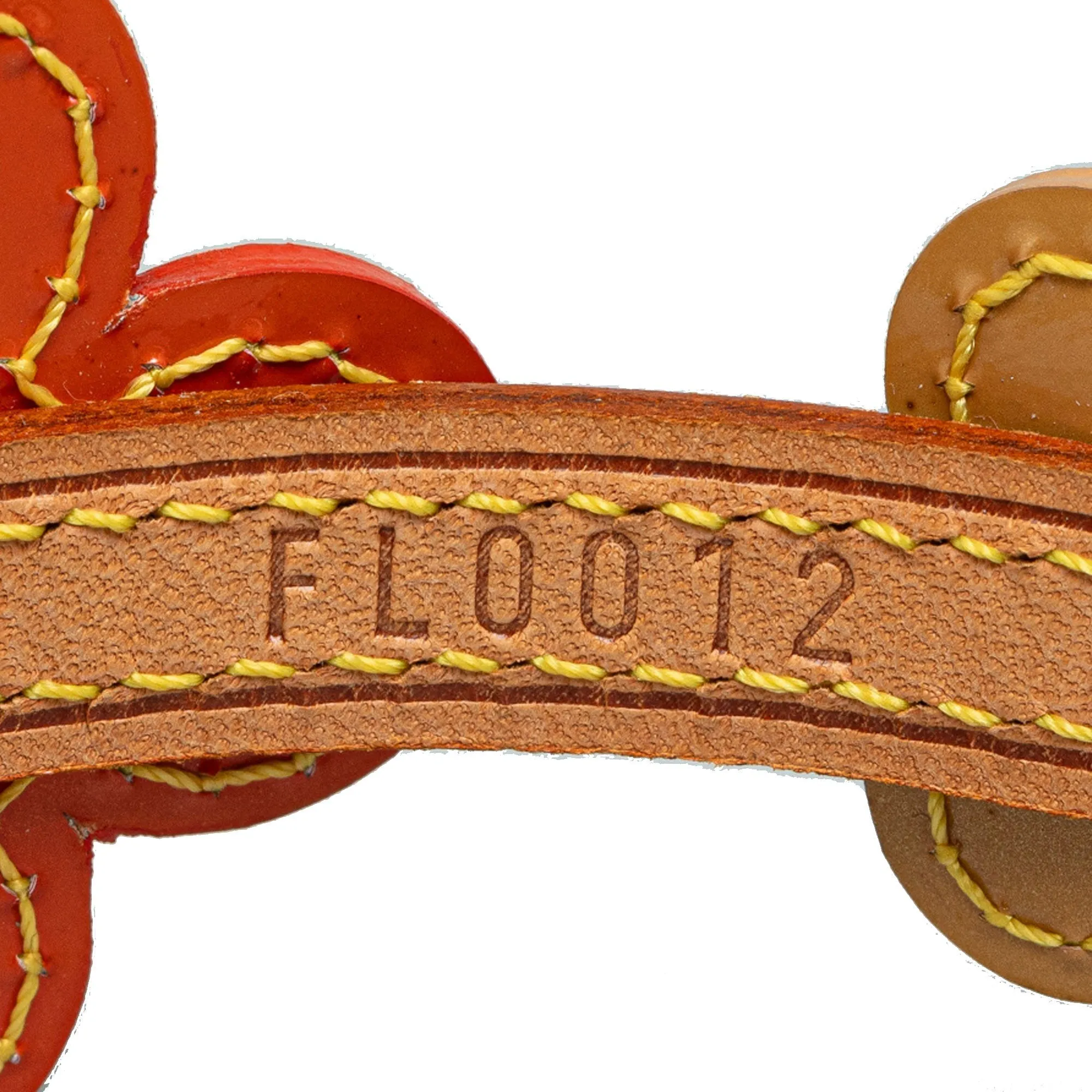 Brown Louis Vuitton Vernis Fleurs Double Wrap Bracelet Choker
