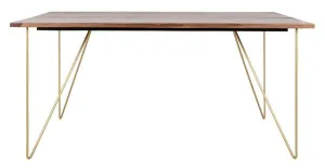 CAPTAIN HAIRPIN LEGS WOOD DINING TABLE