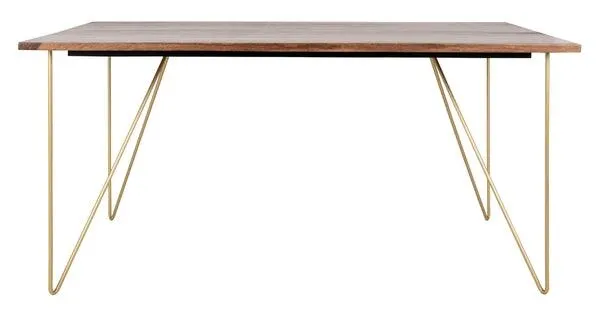 CAPTAIN HAIRPIN LEGS WOOD DINING TABLE