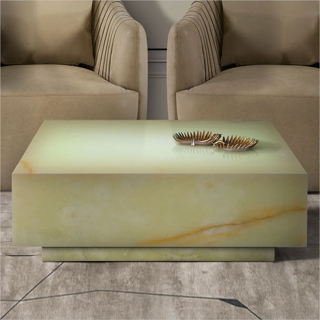 Cosmos Coffee Table - Green Onyx