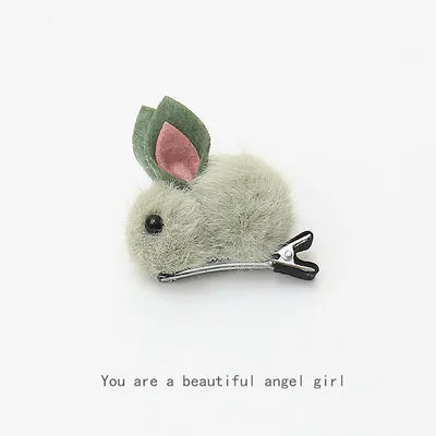 Cute bunny hairpin yc22375