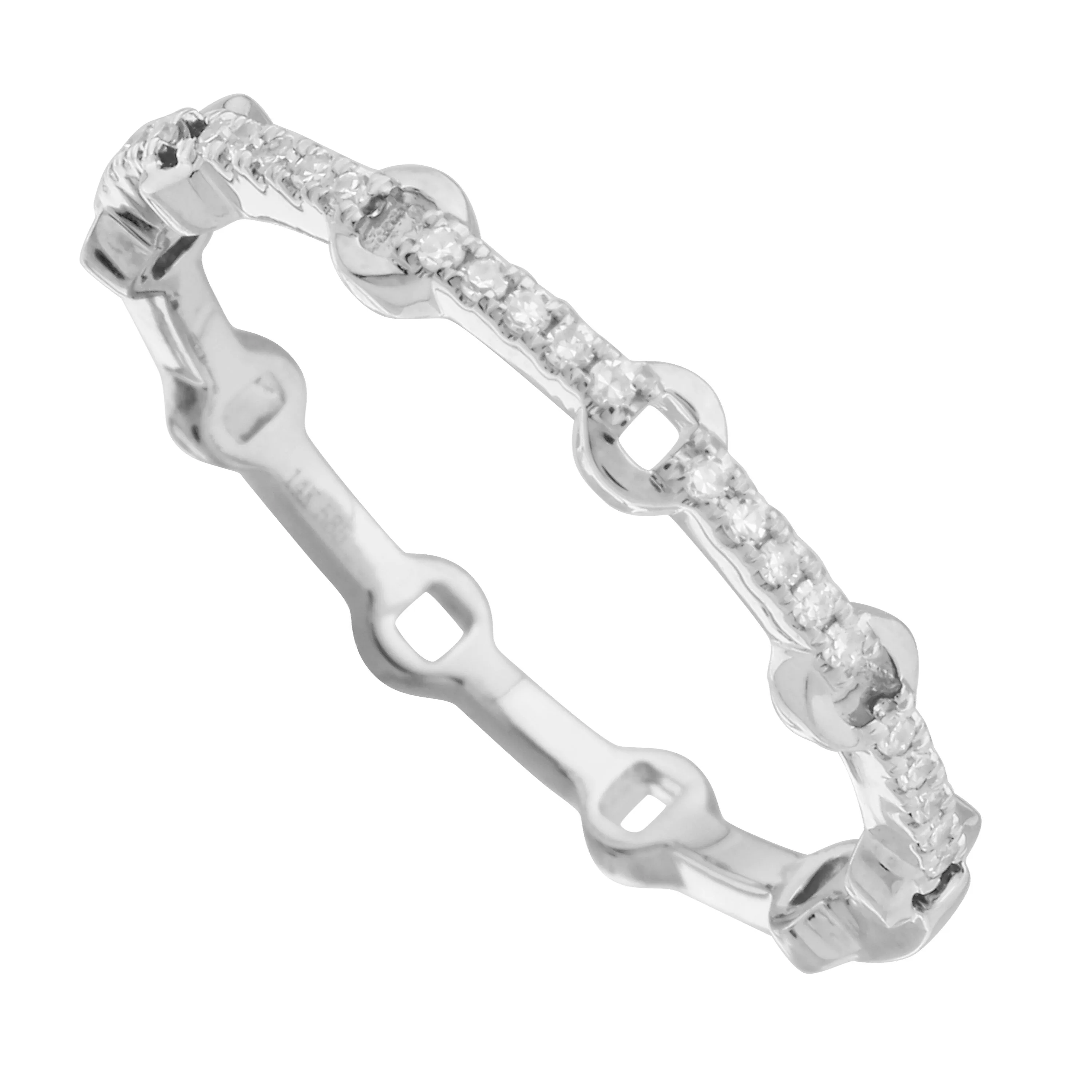 Diamond Design Stack Ring