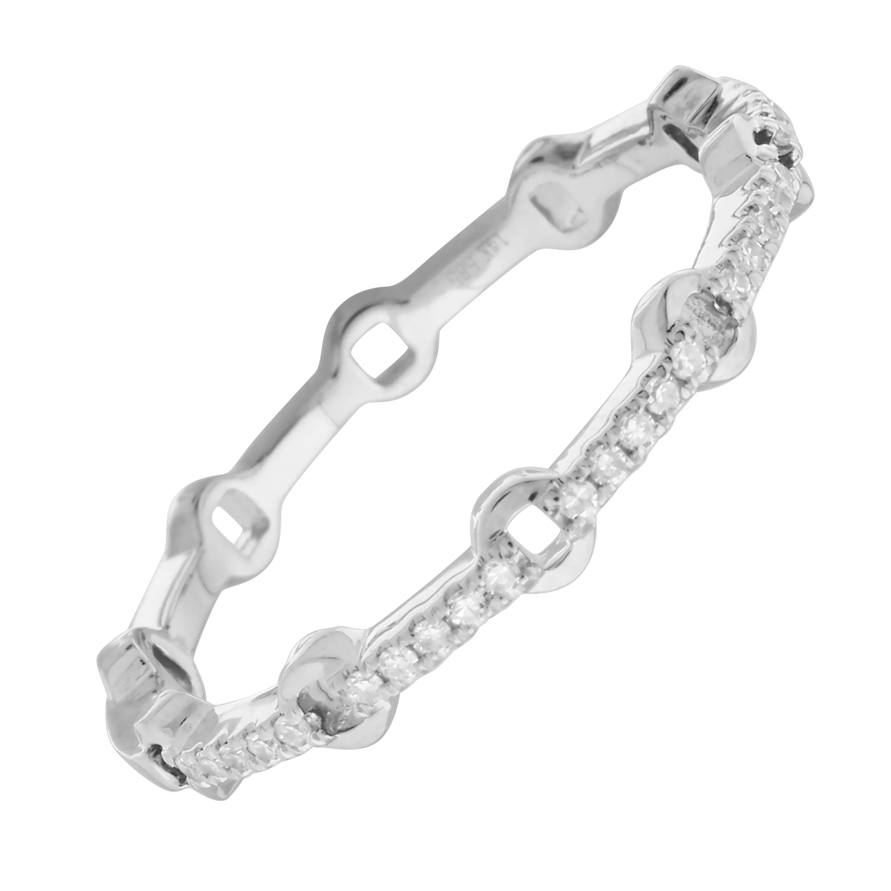 Diamond Design Stack Ring