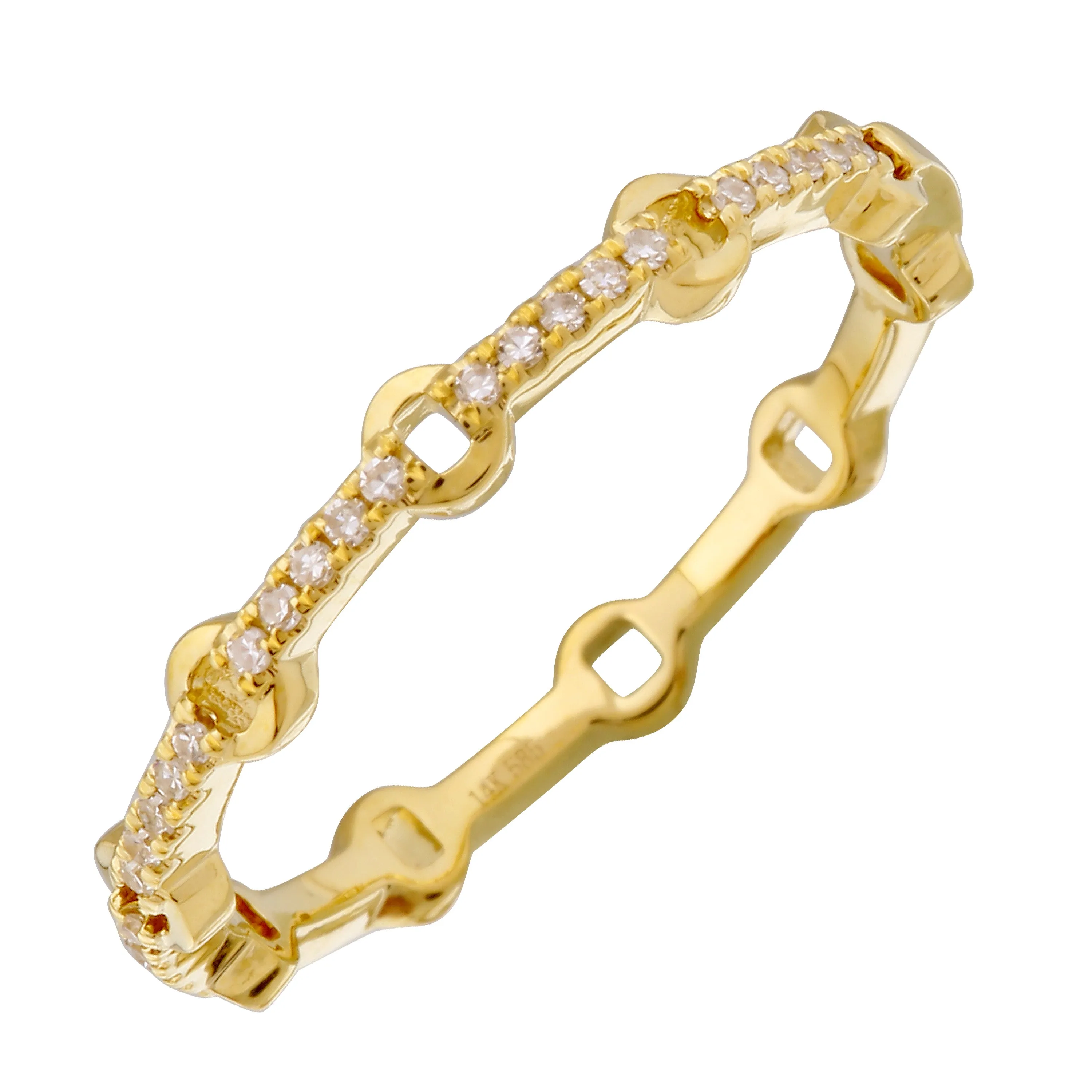 Diamond Design Stack Ring