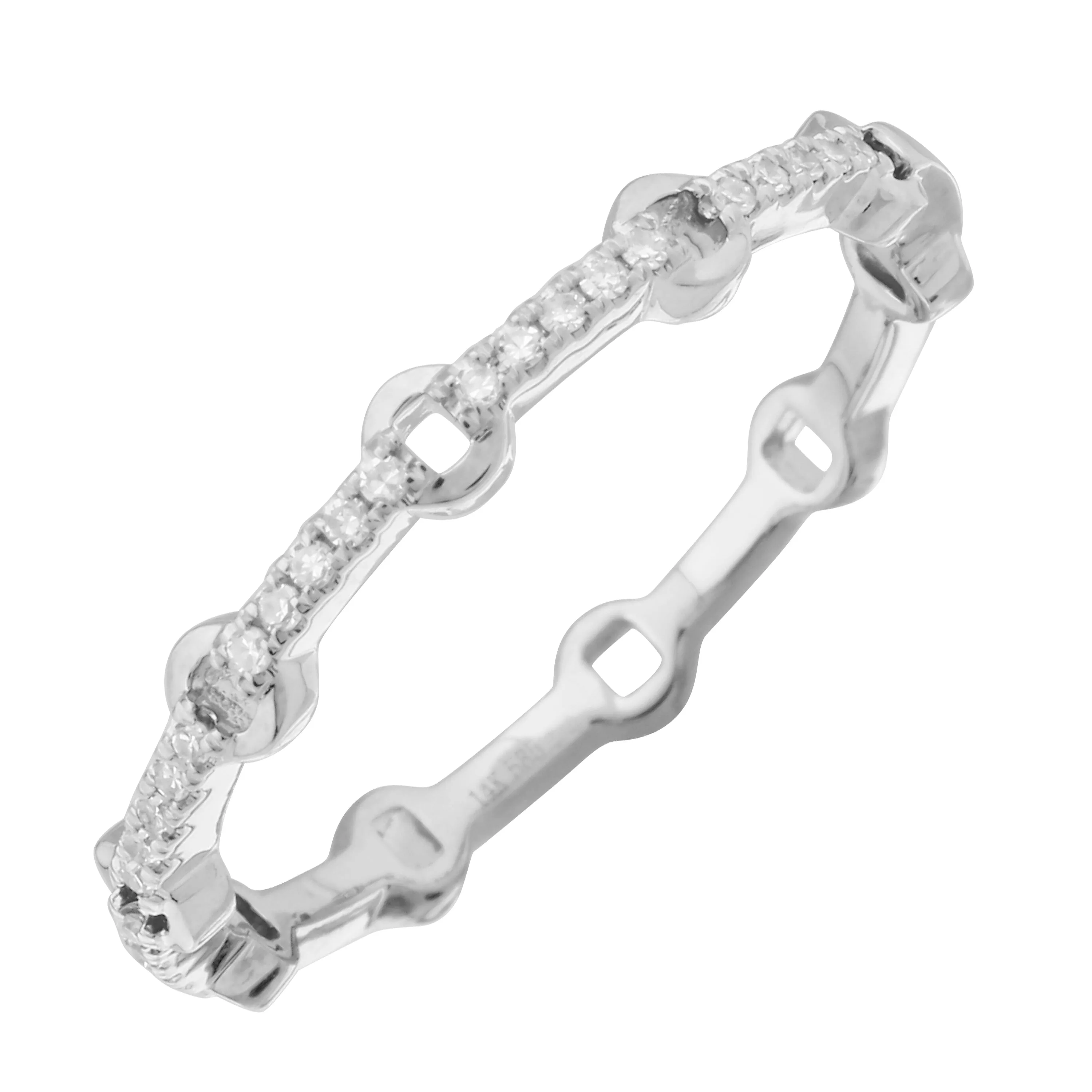 Diamond Design Stack Ring
