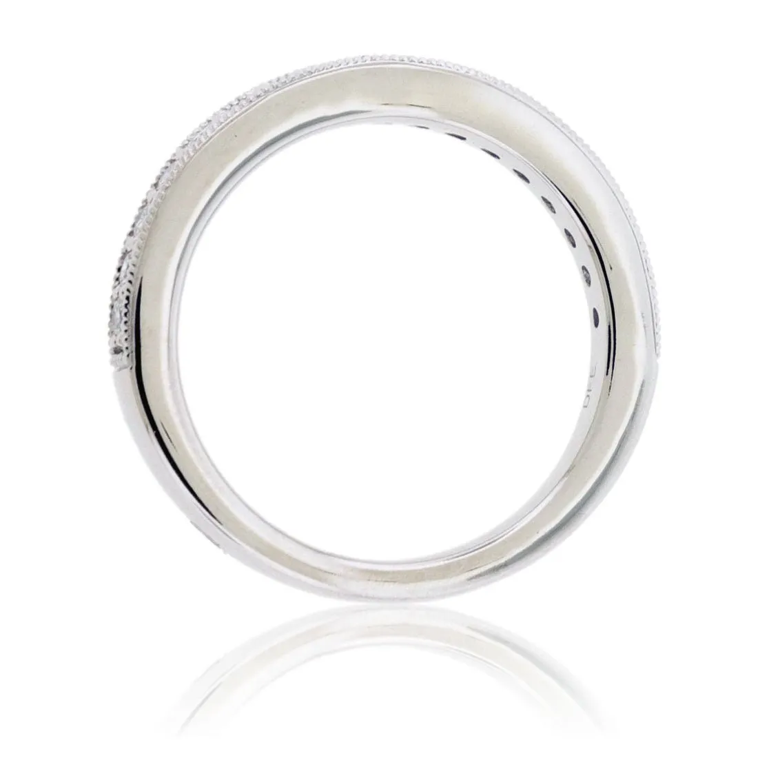 Diamond Milgrain .40ctw Style Stacking Band