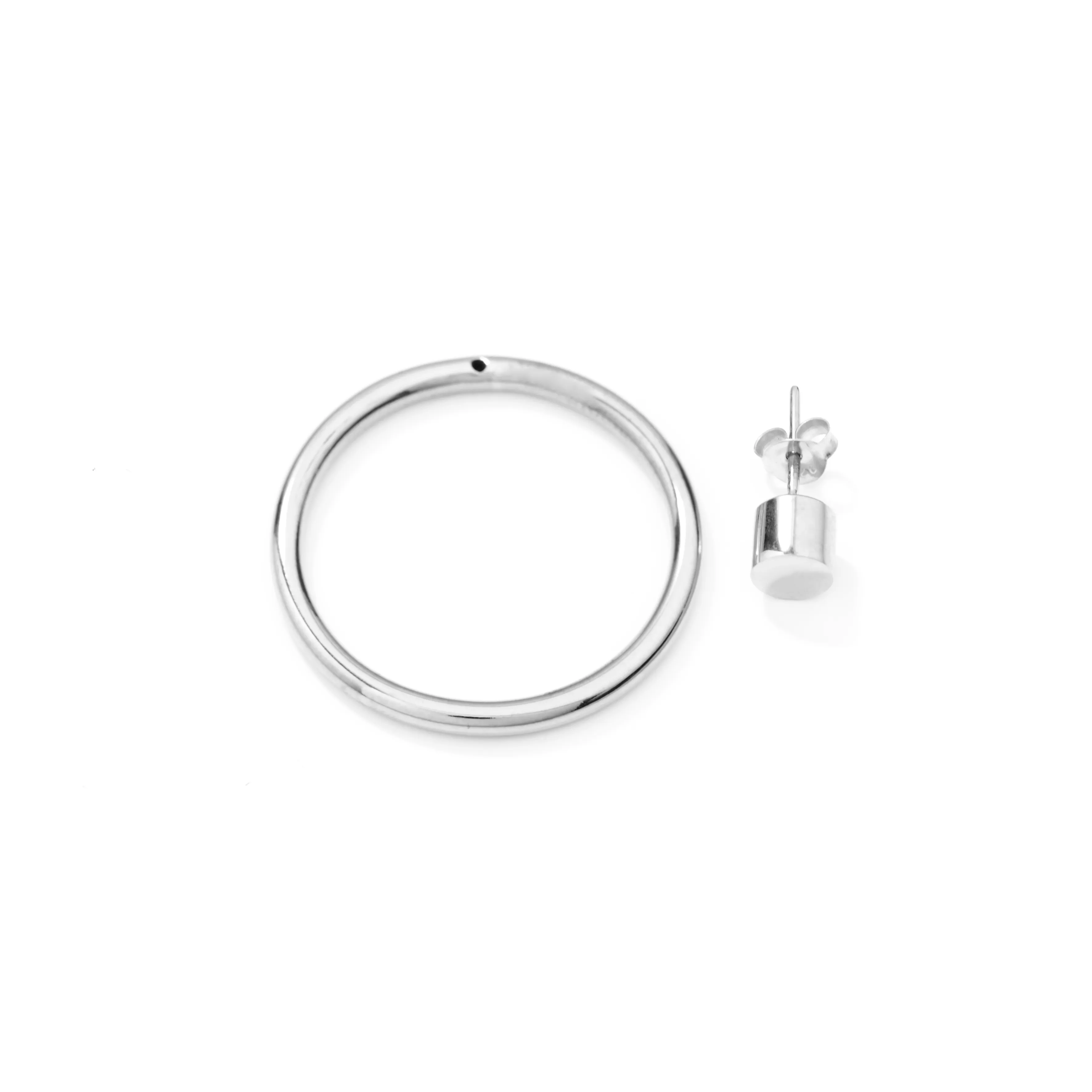 Double Bold Earring SILVER