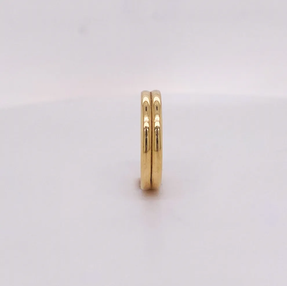 Double Dome Wedding Band