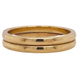 Double Dome Wedding Band