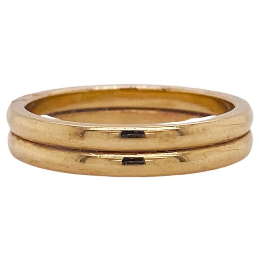 Double Dome Wedding Band