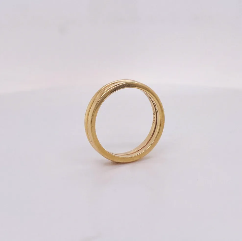Double Dome Wedding Band
