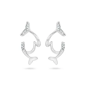 Elegant Whale Tail Earrings