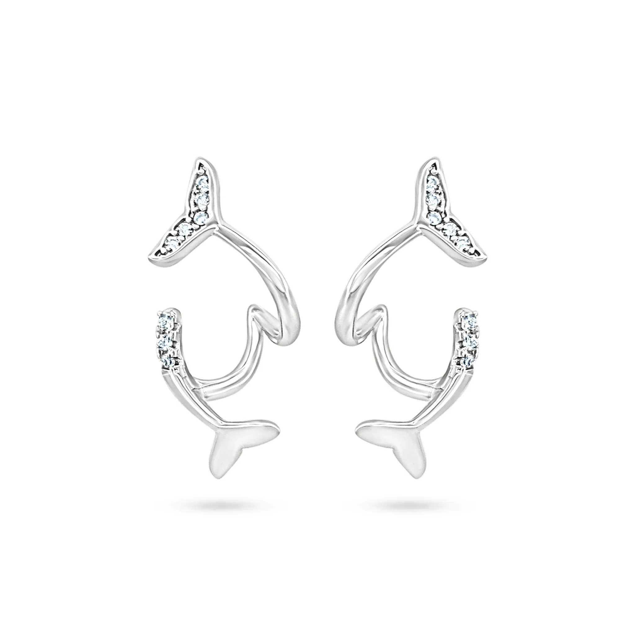 Elegant Whale Tail Earrings