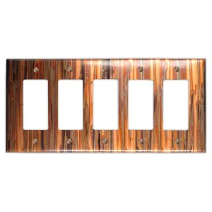 Enchantment Vertical Copper - 5 Rocker Wallplate