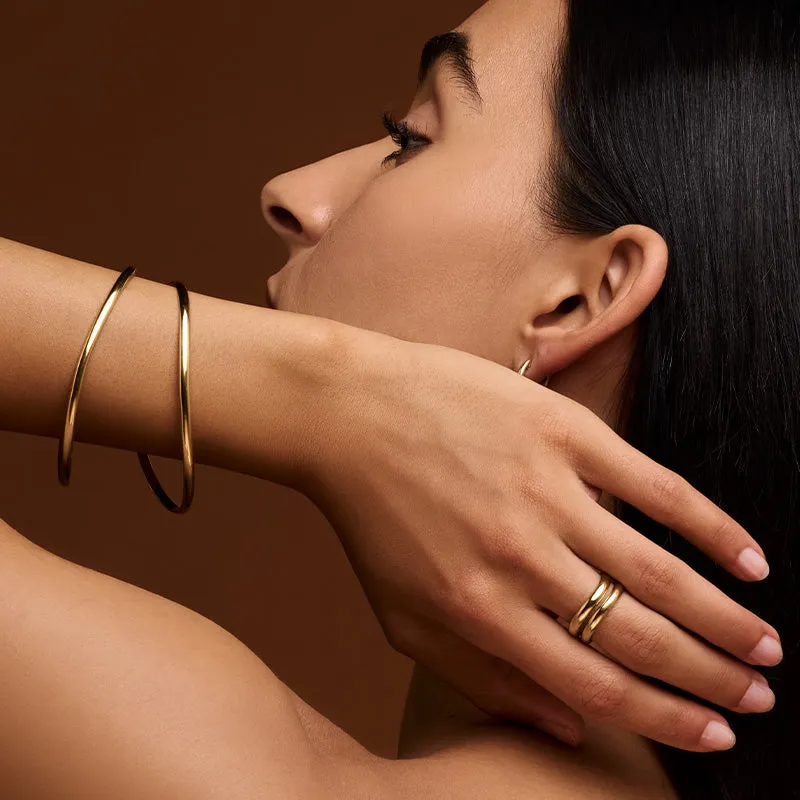 Enfold Band, Wide, Gold