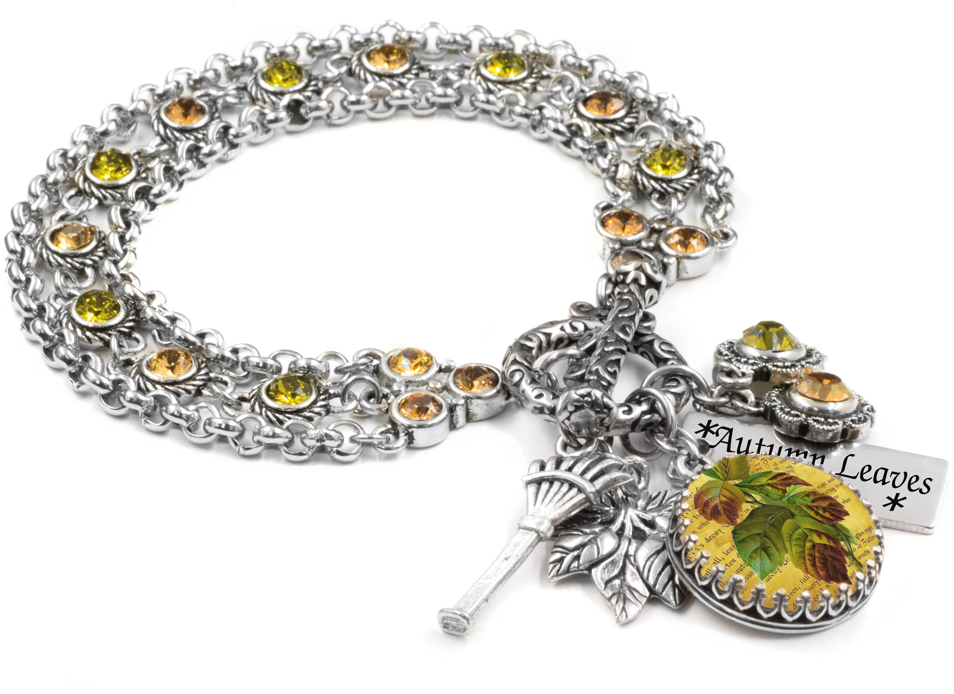 Falling Leaves Charm Bracelet