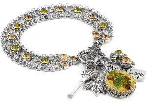 Falling Leaves Charm Bracelet