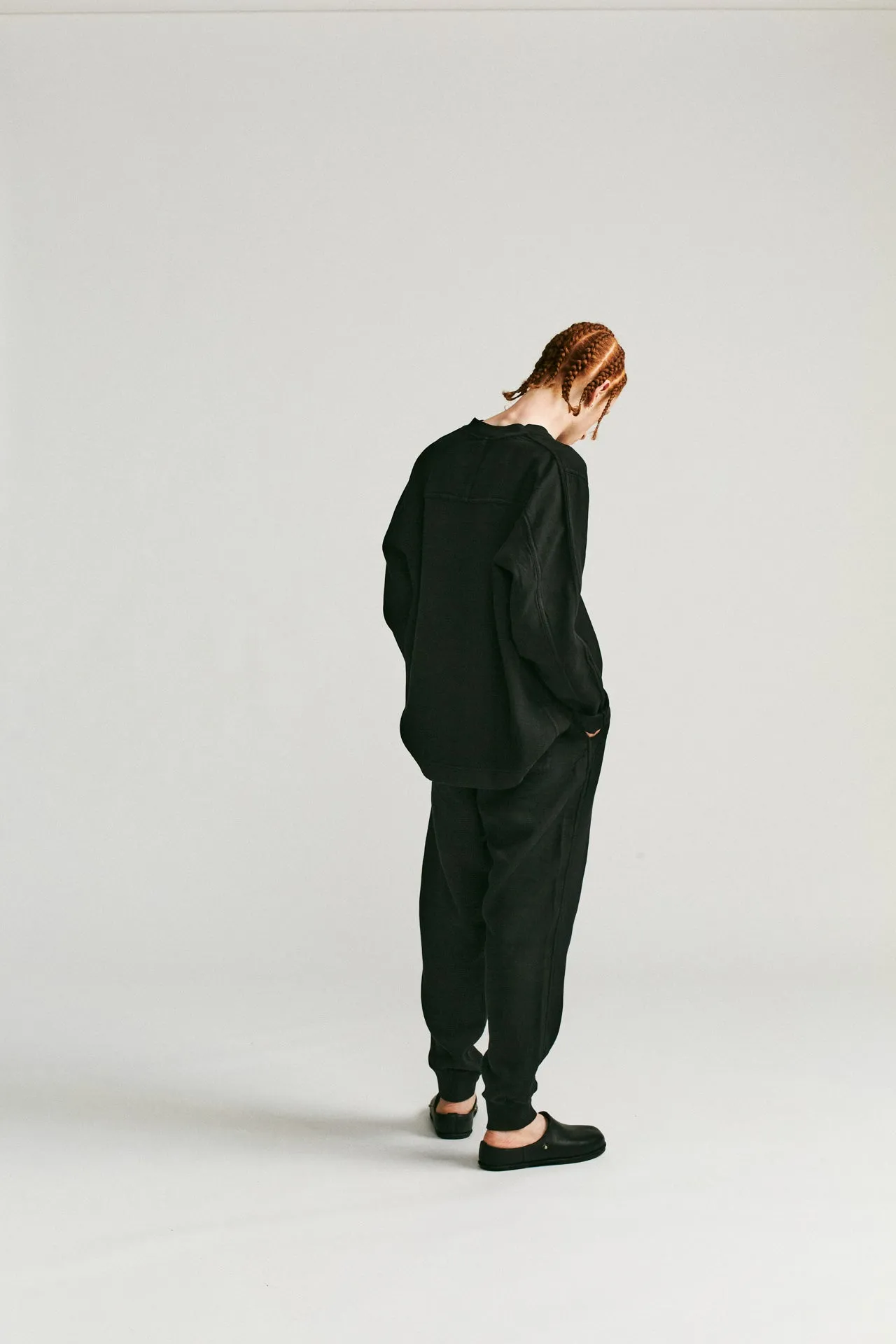 FELIX PANT - JERSEY WEAVE - ONYX