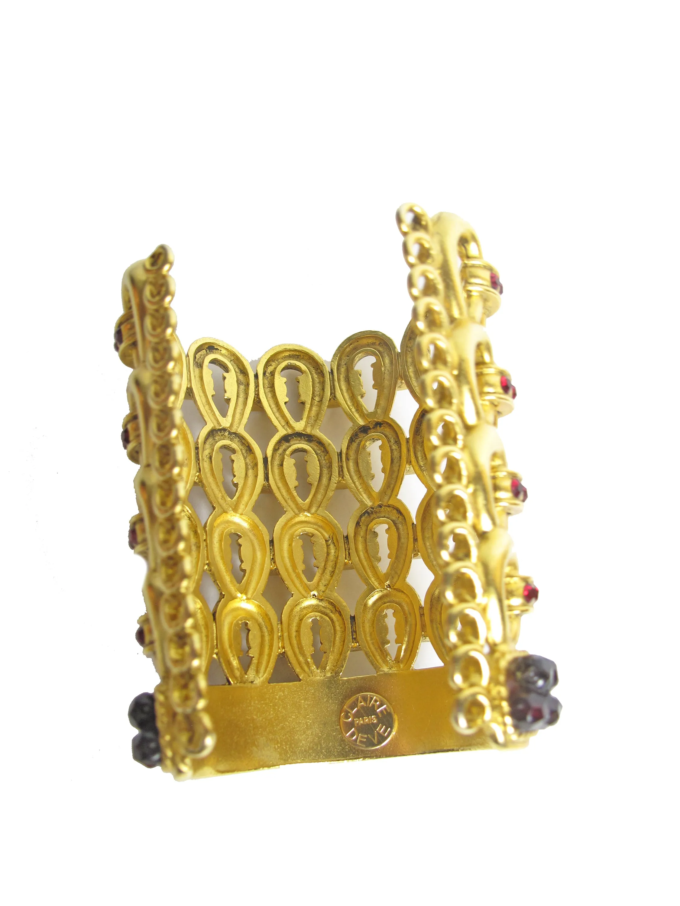 Gold Plated CLAIRE DEVE 1980s Bracelet
