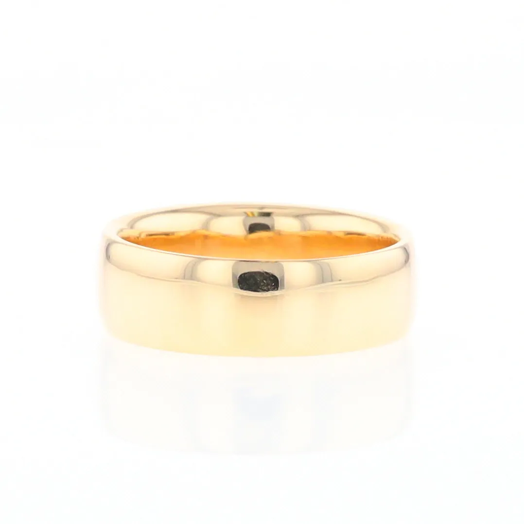 Gold Quartz Ring 3 Section Rectangle Inlaid Band